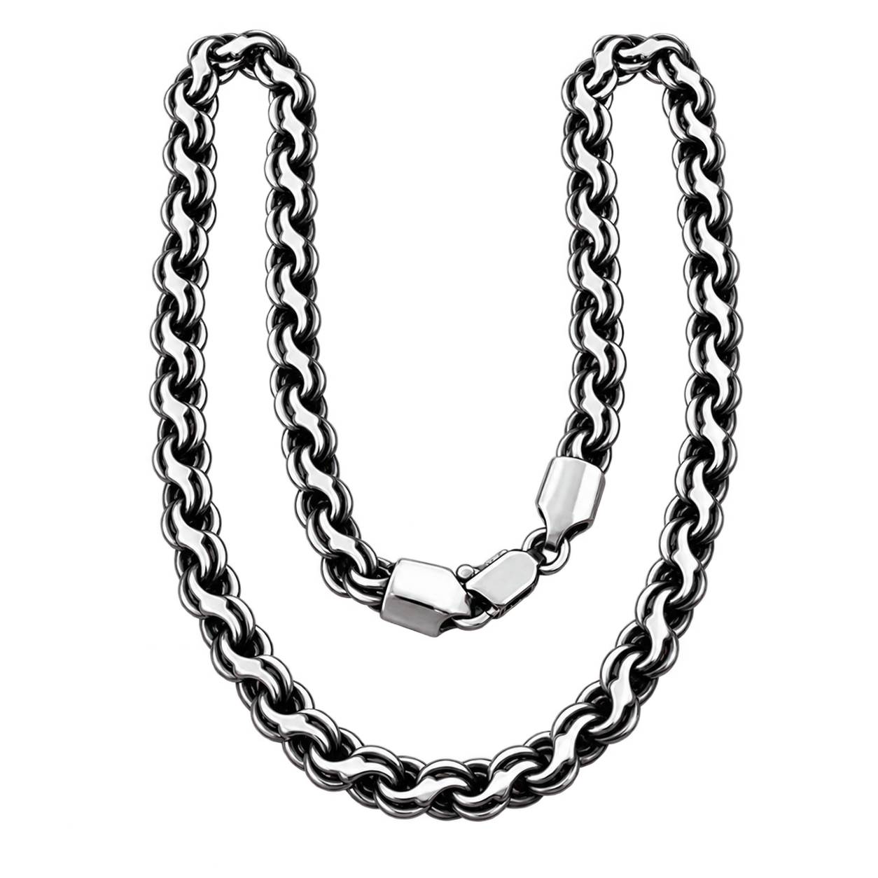Representative silver Cuban chain