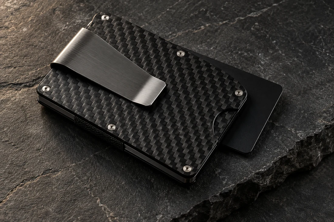 Representative carbon-pattern card holder Representative carbon-pattern card holder